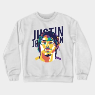 justin jefferson art Crewneck Sweatshirt